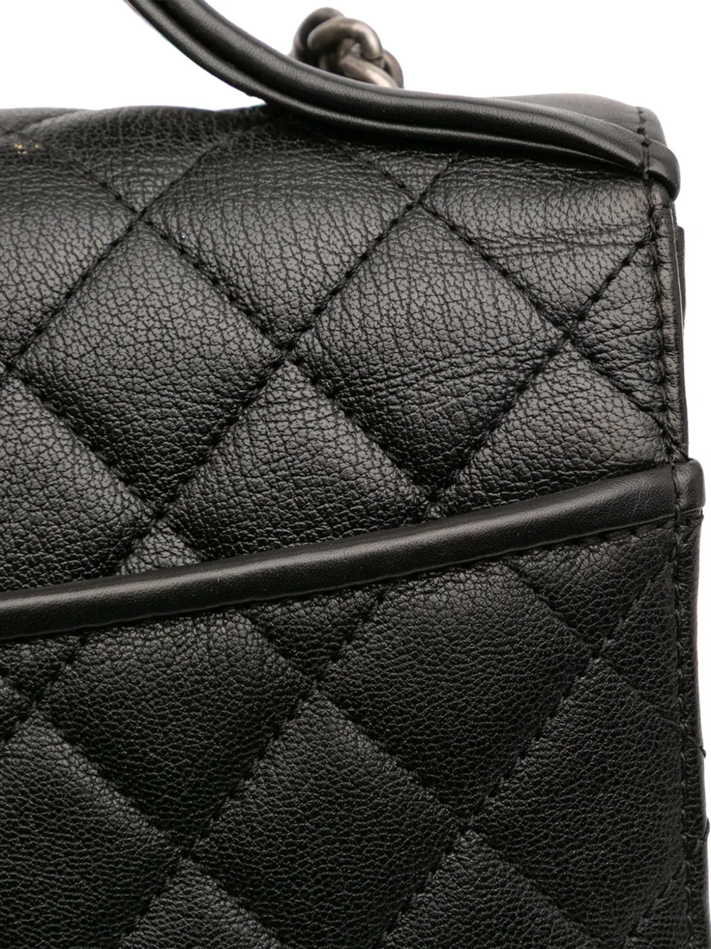 2016-2017 Medium Quilted Goatskin Cc University Flap Shoulder Bag
