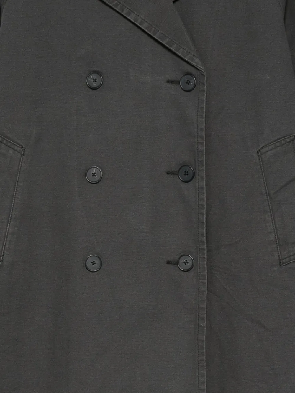 Levi's Trenchcoat met dubbele rij knopen Grijs