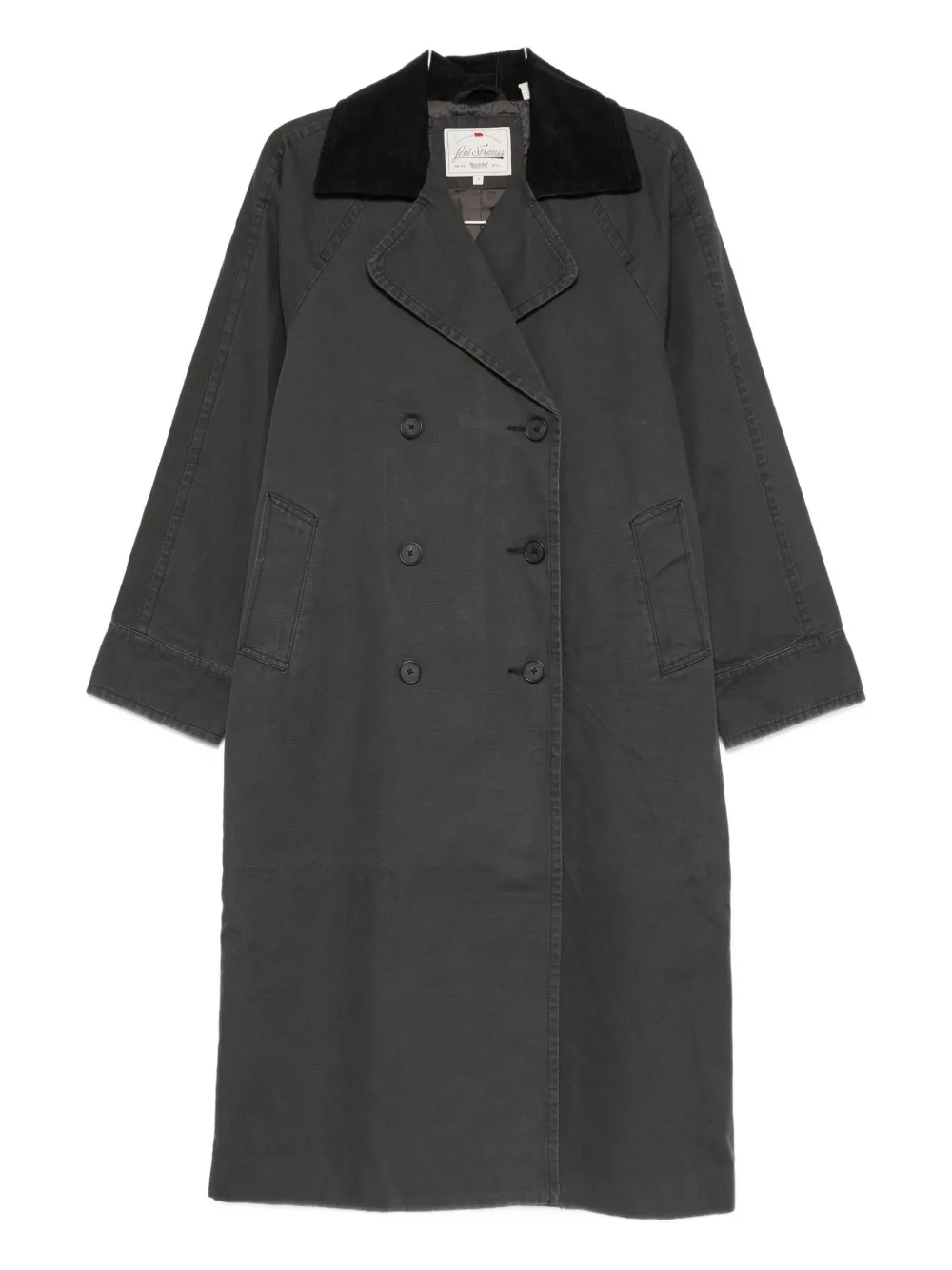 Levi's double-breasted trench coat - グレー