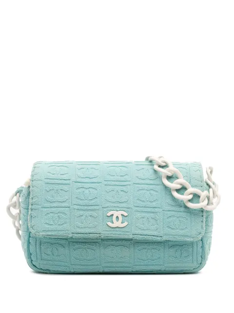 CHANEL Pre-Owned 2002-2003 Terry Cloth Sport Line Flap shoulder bag