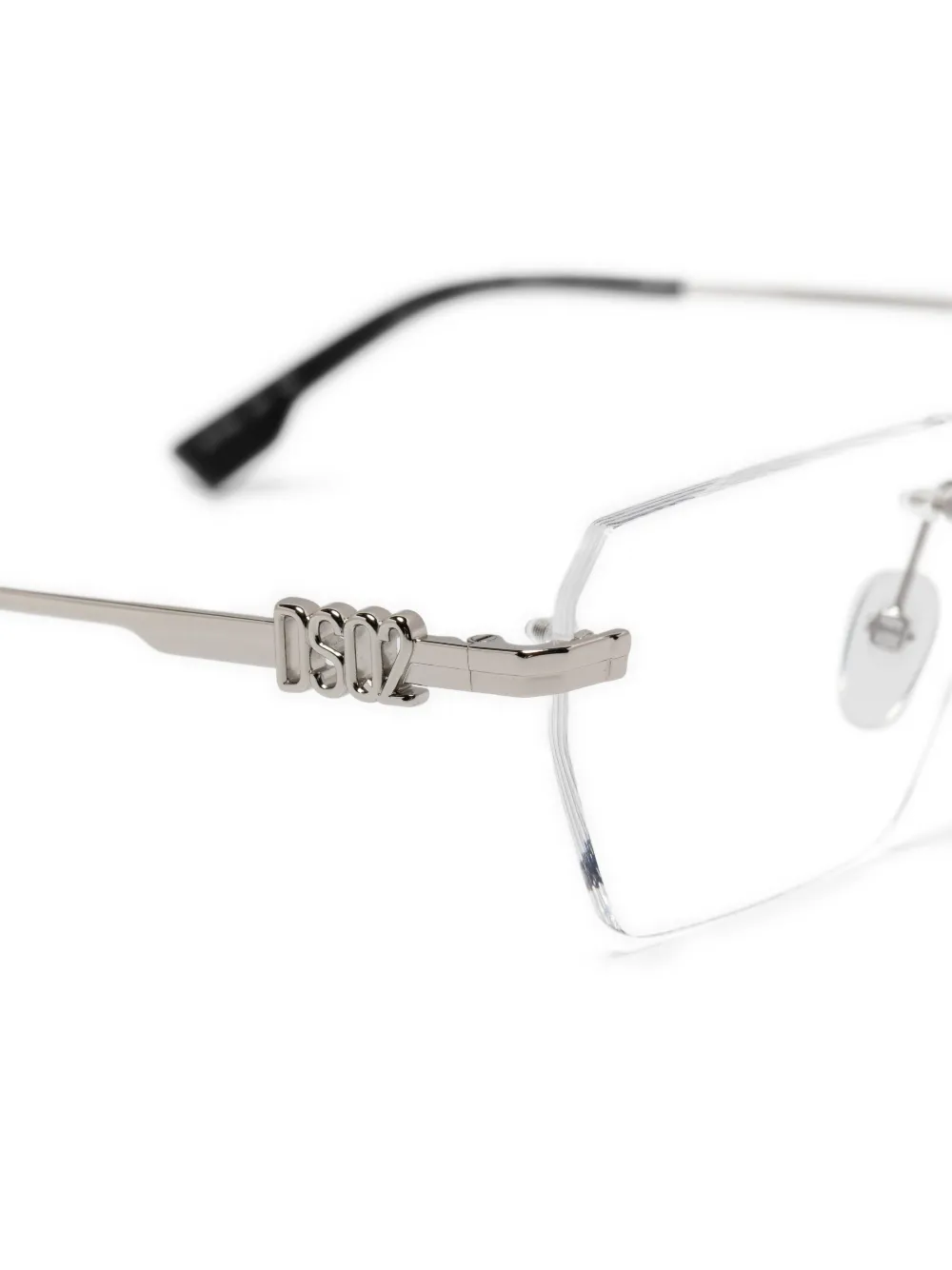 DSQUARED2 Bril met rechthoekig montuur Zilver