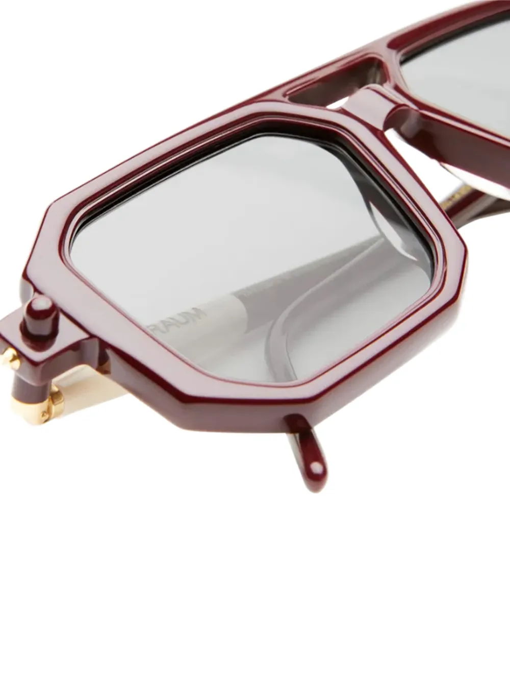 Kuboraum P8 bril met geometrisch montuur Rood