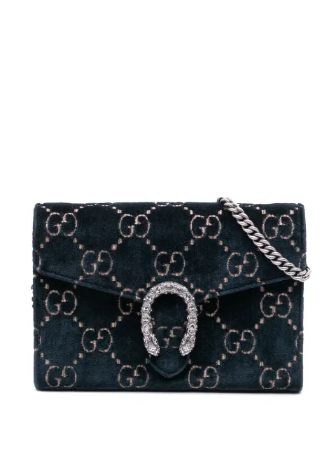 Gucci Pre-Owned 2016-2025 GG Velvet Dionysus Wallet on Chain crossbody bag