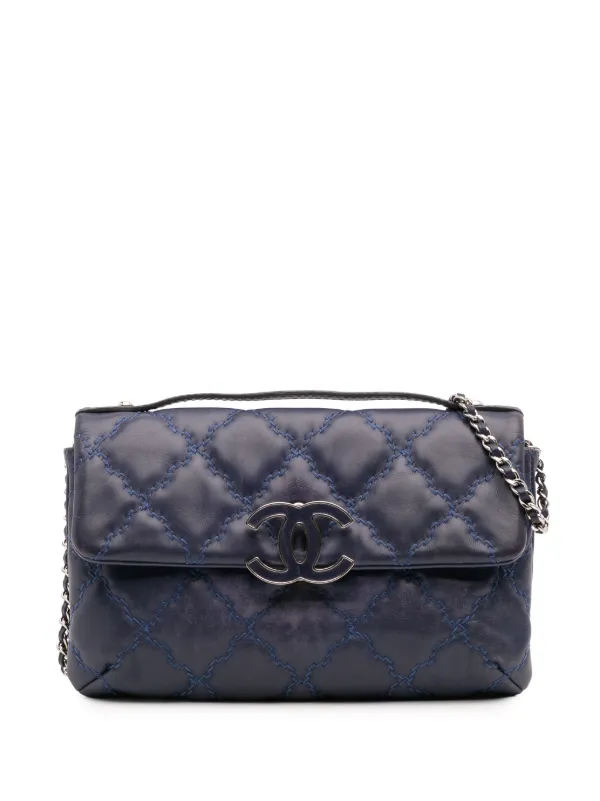 シャネルバック CHANEL Pre-Owned 2012-2013 ミニ ダブルステッチ ハンプトンズ