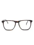 Dunhill rectangle-frame glasses - Brown