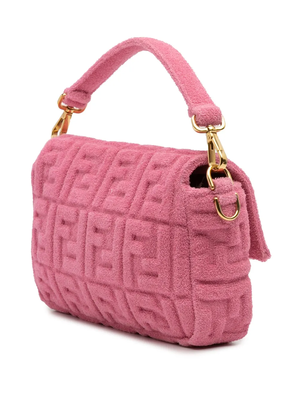 Fendi Pre-Owned 2000-2010 Zucca Embossed Terry Cloth Baguette