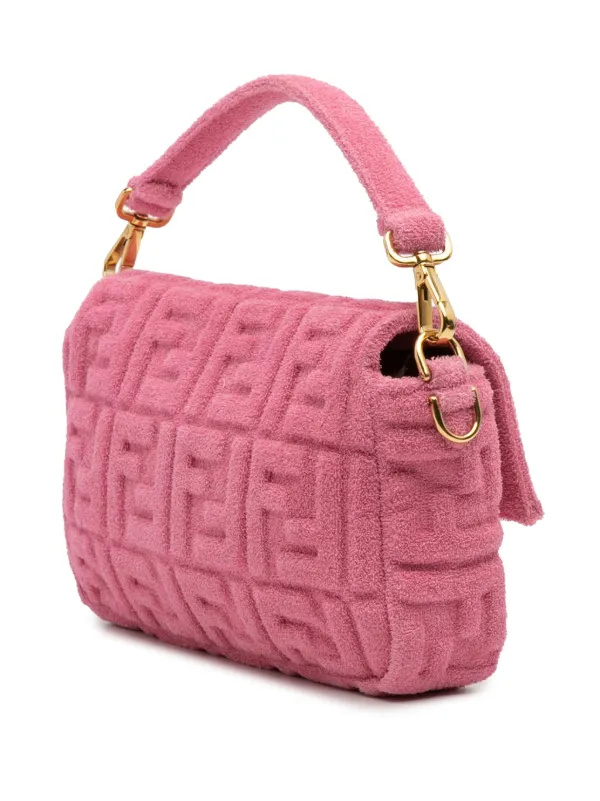 Fendi Pre-Owned 2000-2010 Zucca Embossed Terry Cloth Baguette