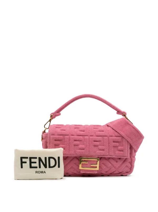 FENDI バッグ Fendi Pre-Owned 2000-2010 Zucca Embossed Terry Cloth