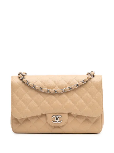 CHANEL Pre-Owned 2010-2011 Jumbo Classic Caviar Double Flap shoulder bag