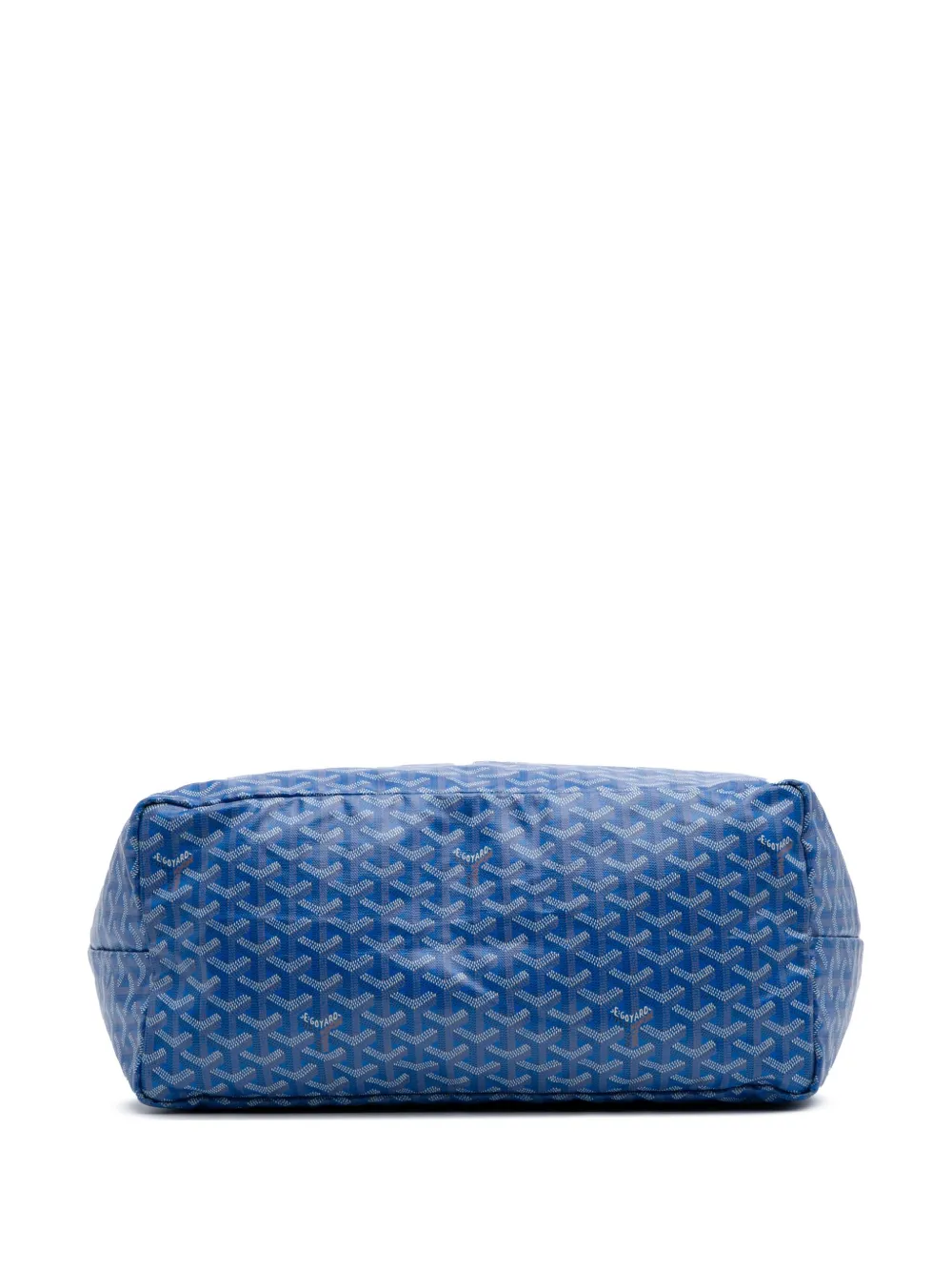 Pre-owned Goyard 2019 Ine Saint Louis Gm Tote Bag In Blue