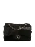 CHANEL Pre-Owned 2010-2011 Jumbo Patchwork Tweed Flap shoulder bag - Black