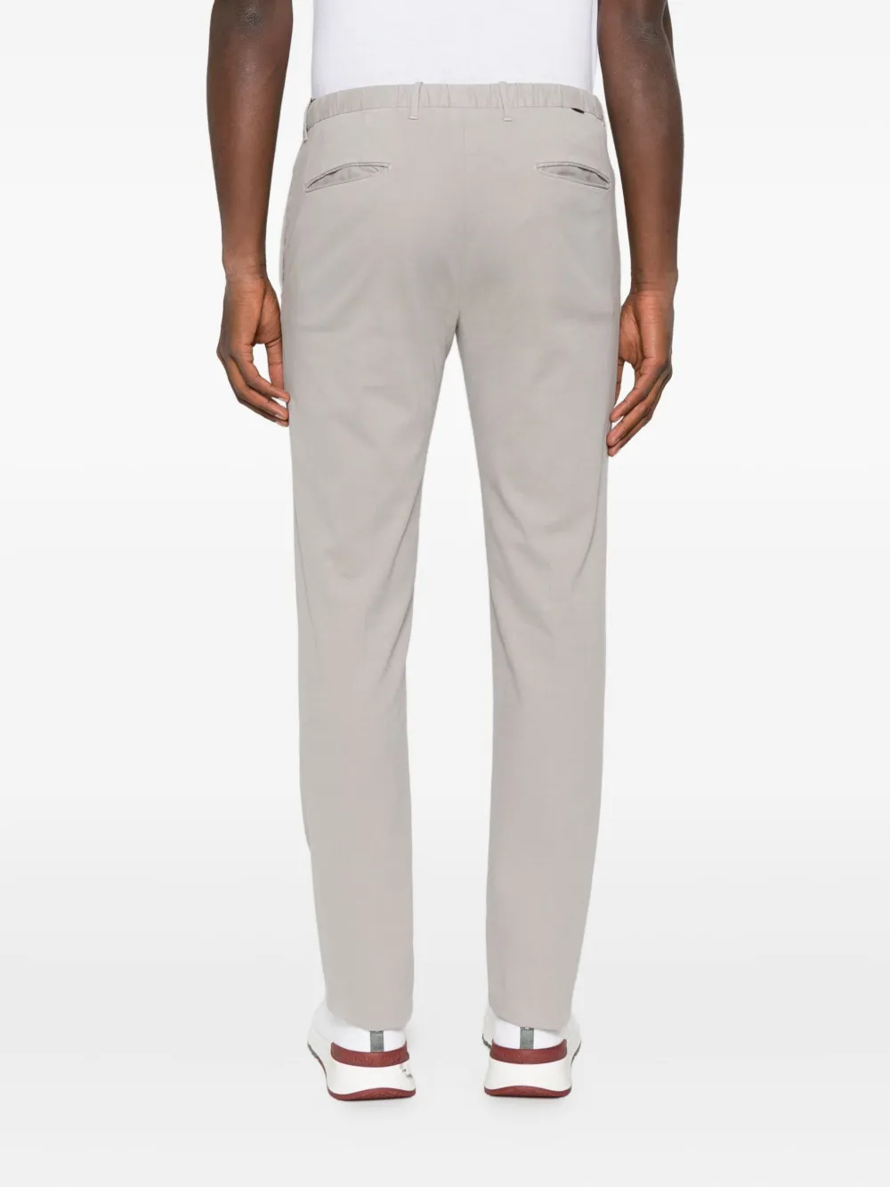 Incotex Broek met elastische taille Grijs