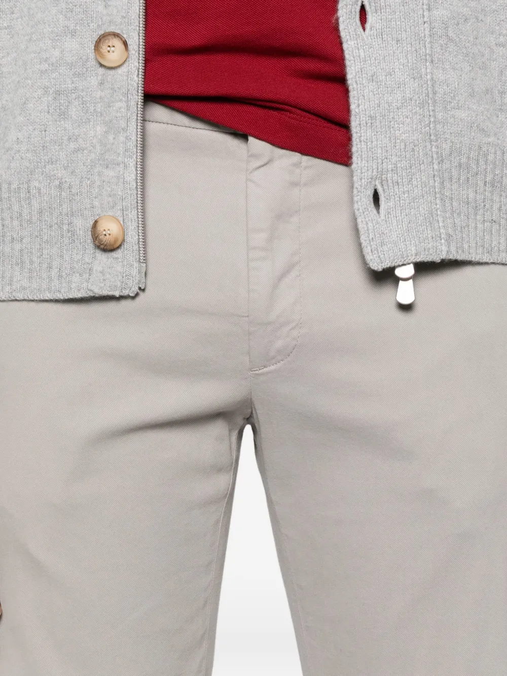 Incotex Broek met elastische taille Grijs