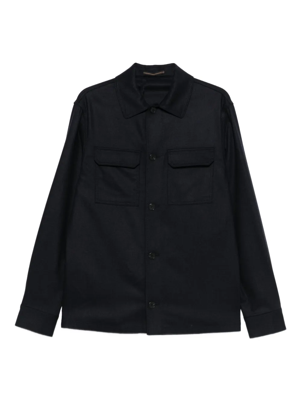 Incotex camisa con botones y bolsillos en el pecho | azul | Image 1
