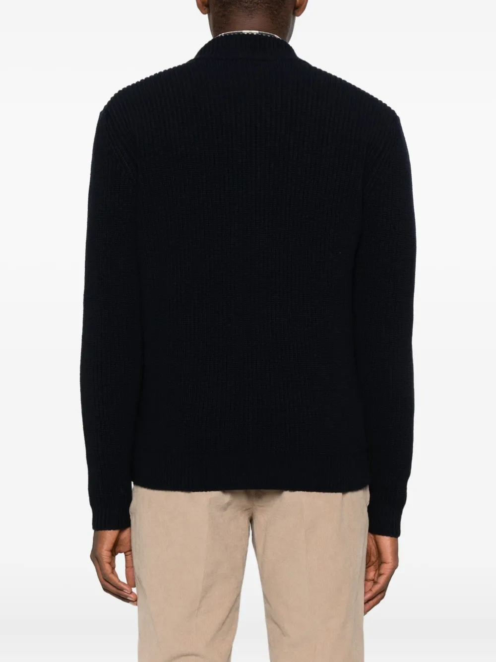 Zanone Jack met rits Blauw