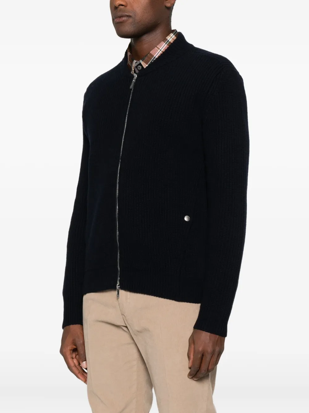 Zanone Jack met rits Blauw