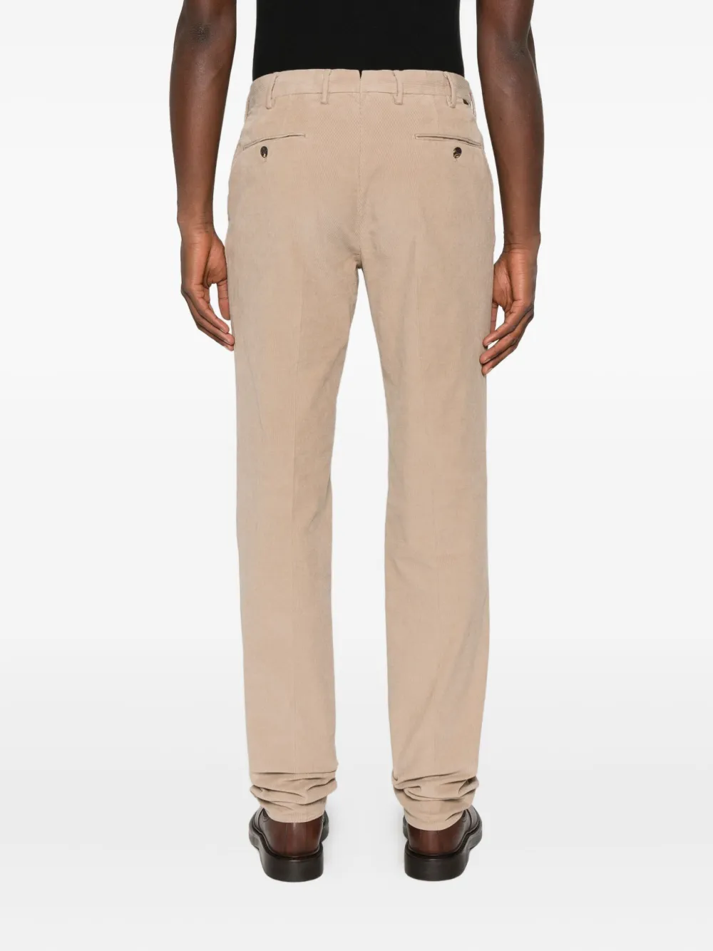 Incotex Pleated Corduroy Trousers In Neutral