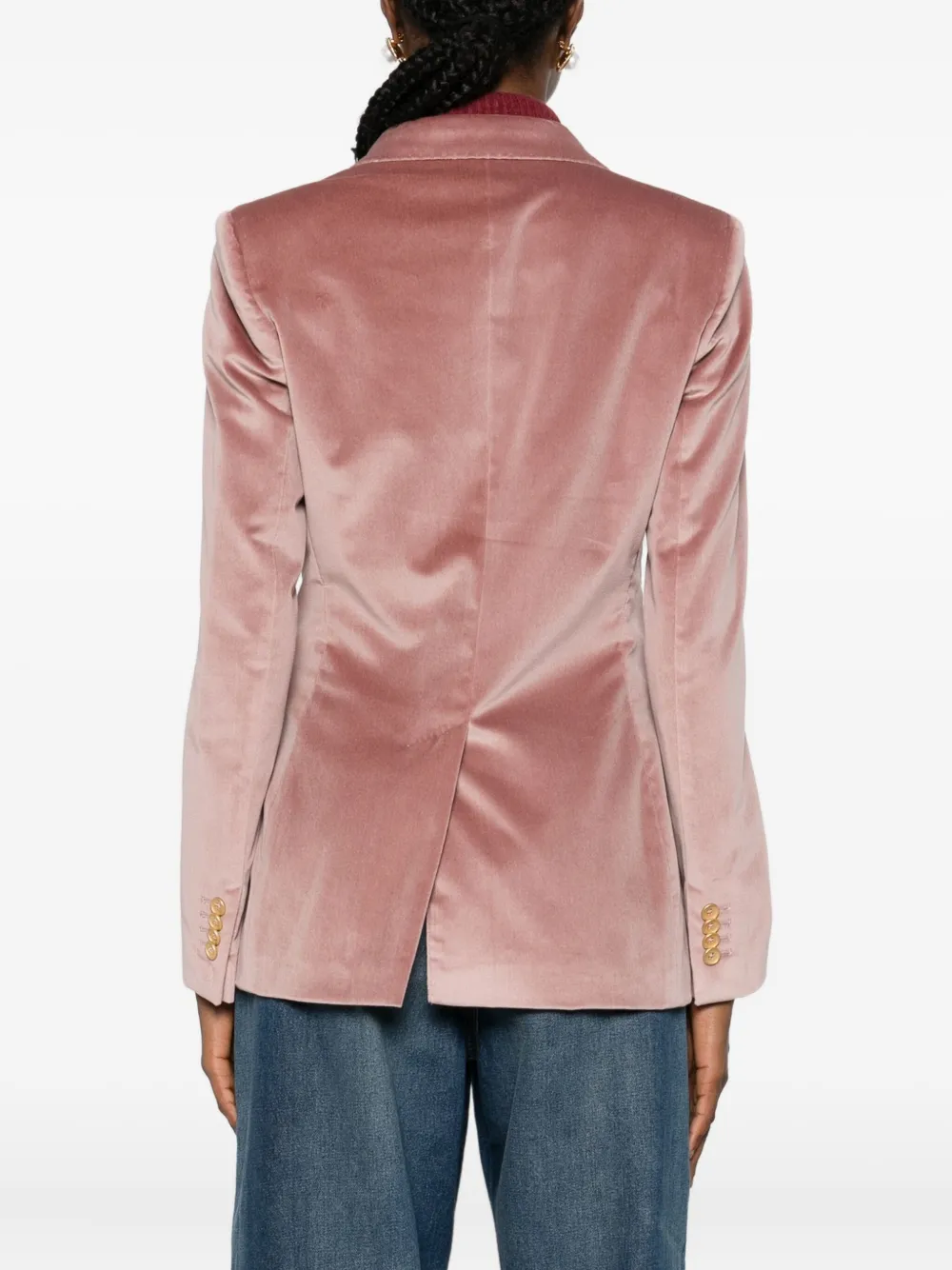 Tagliatore Double-breasted Blazer In Pink