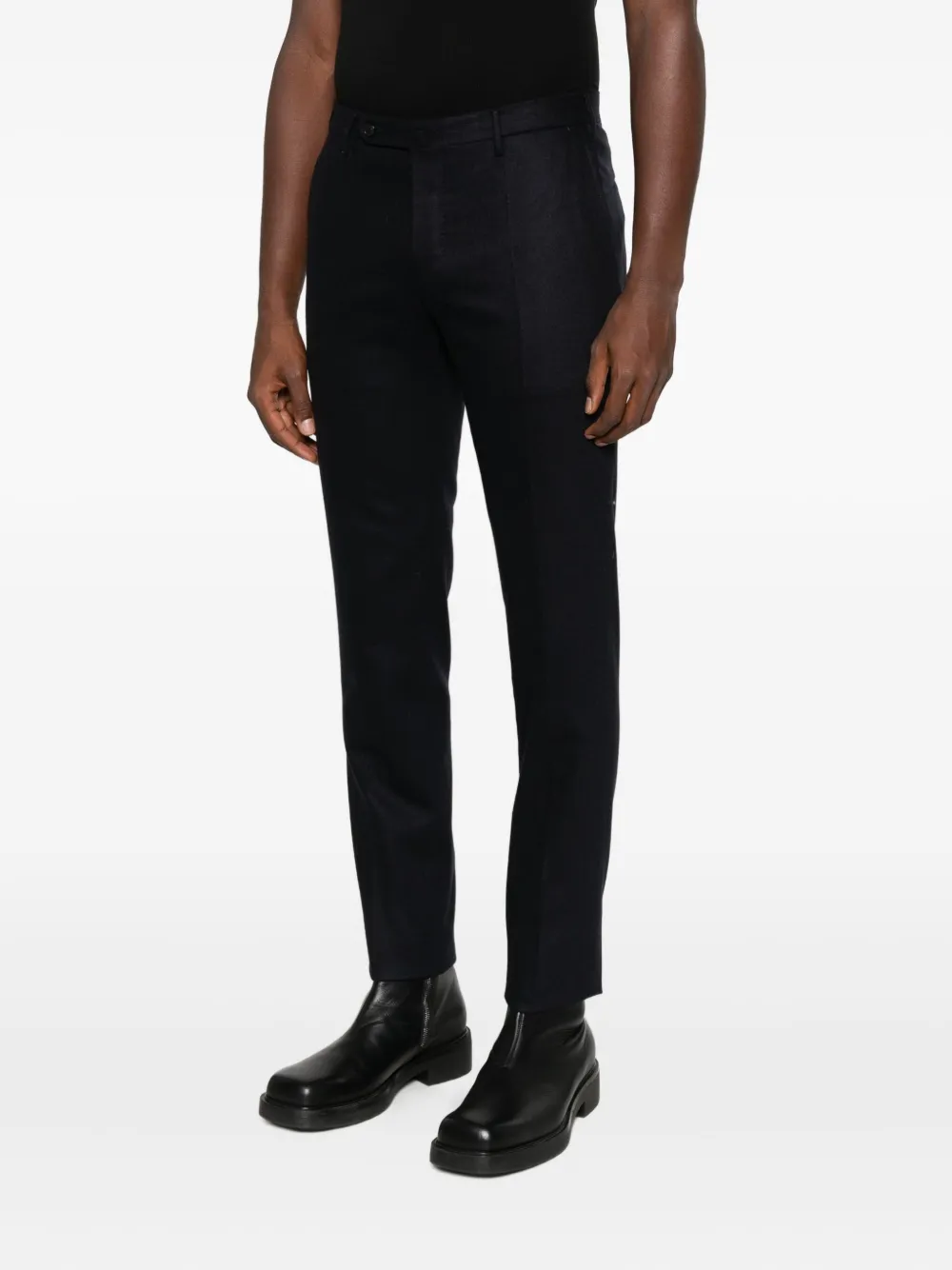 Incotex Pressed-crease Trousers In Blue