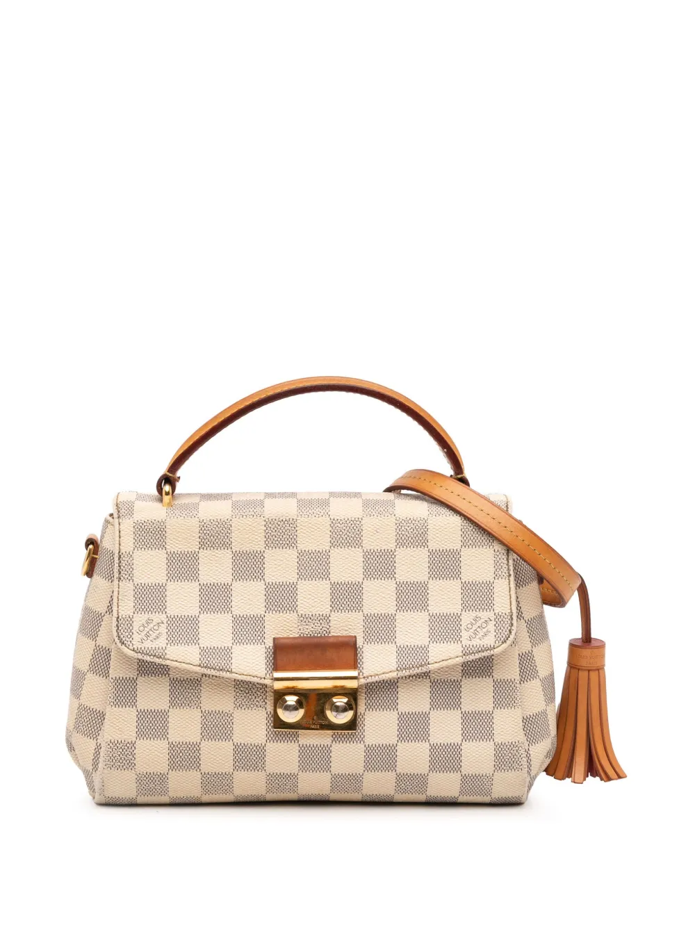 Louis Vuitton Pre-Owned 2017 ダミエ アズール クロワゼット サッチェルバッグ - ホワイト Louis Vuitton Pre-Owned 2017 ダミエ アズール クロワゼット サッチェルバッグ - ホワイト
