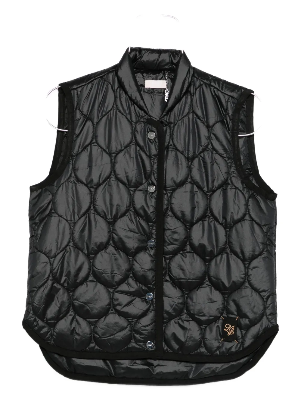 LIU JO quilted buttoned gilet | Black | Image 1