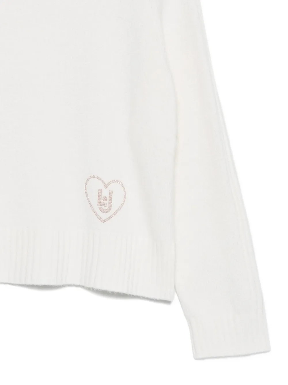 LIU JO Trui verfraaid met logo Wit