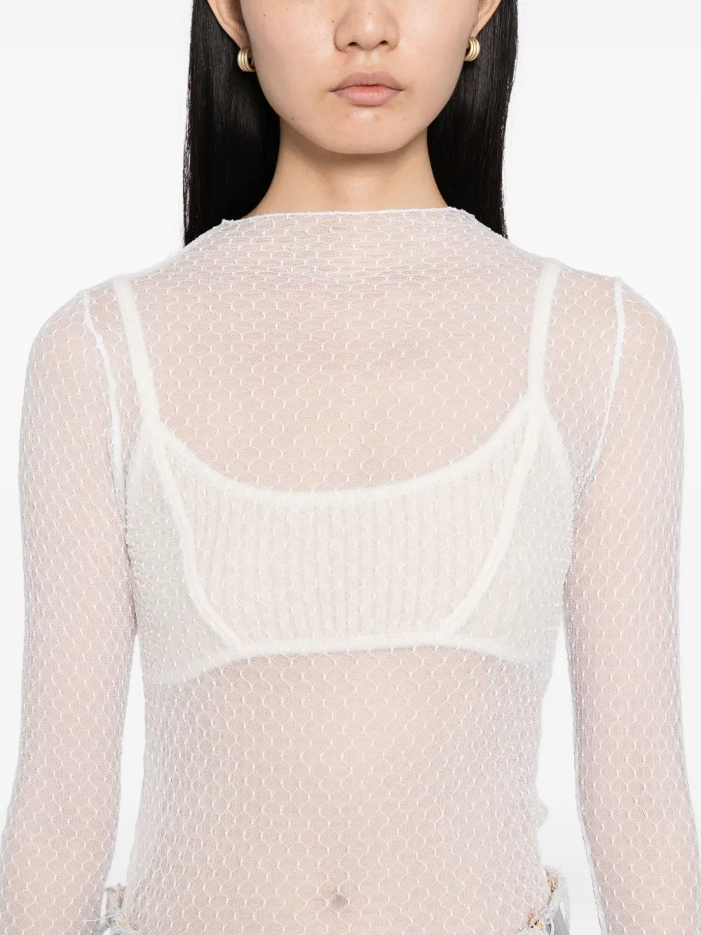 Free People Minding my business top Beige
