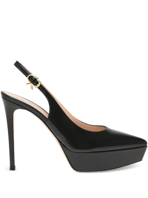 Gianvito Rossi 85mm Dasha platform sling pumps
