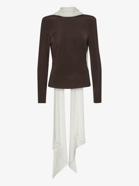ROTATE BIRGER CHRISTENSEN 긴소매 스카프 탑