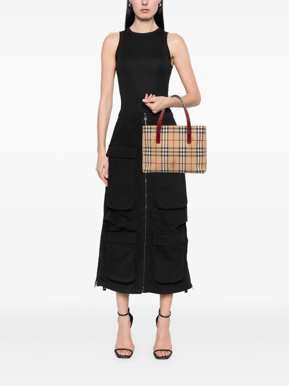 Burberry Pre-Owned 2000-2017 Haymarket Check Coated Canvas tote bag | Pre-Owned | Image 2