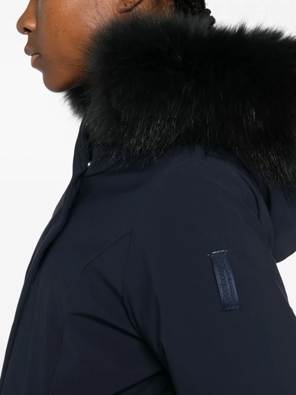 Bomboogie Vienna Hooded Parka In Blue