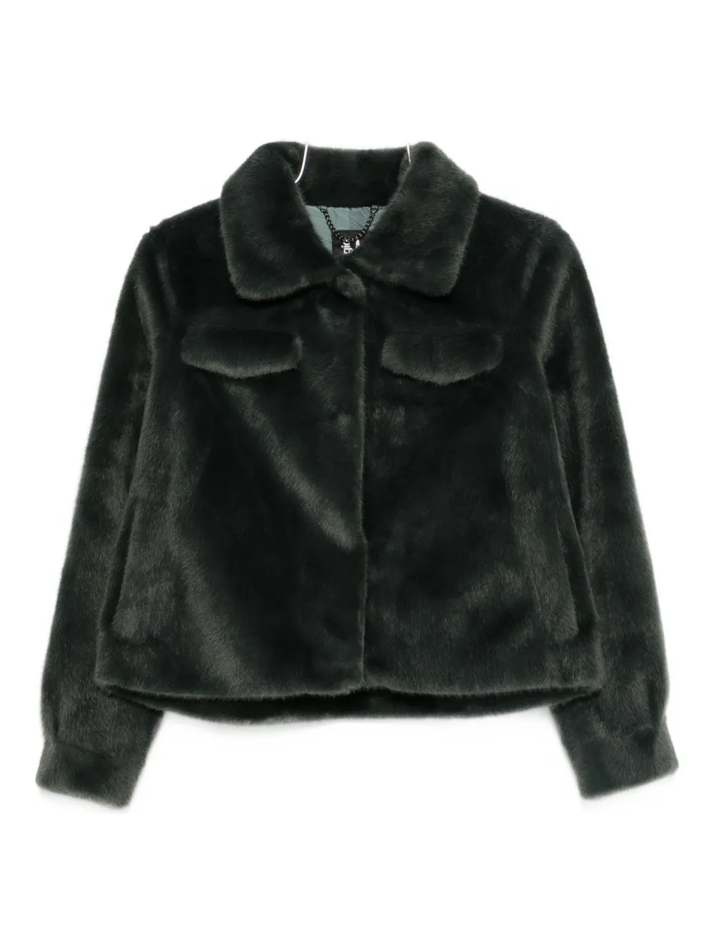 bomboogie faux-fur jacket | Green | Image 1