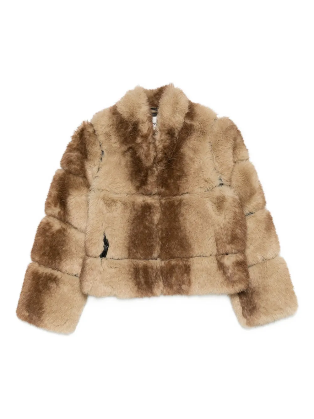 Apparis Gradient-effect Faux-fur Jacket In Multi