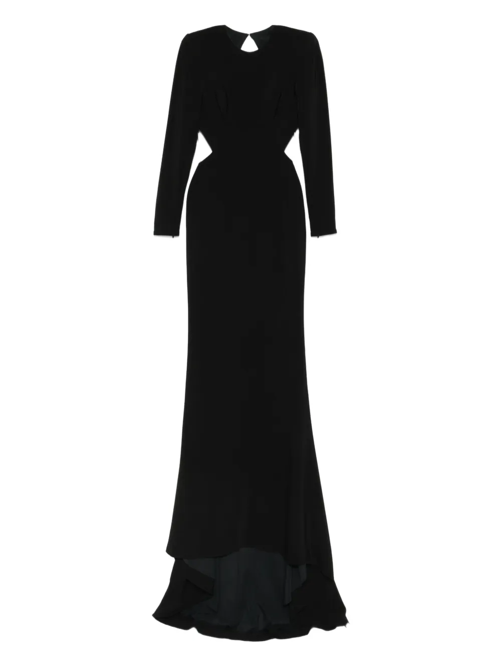 Stella McCartney robe longue à design froncé | noir | Image 1