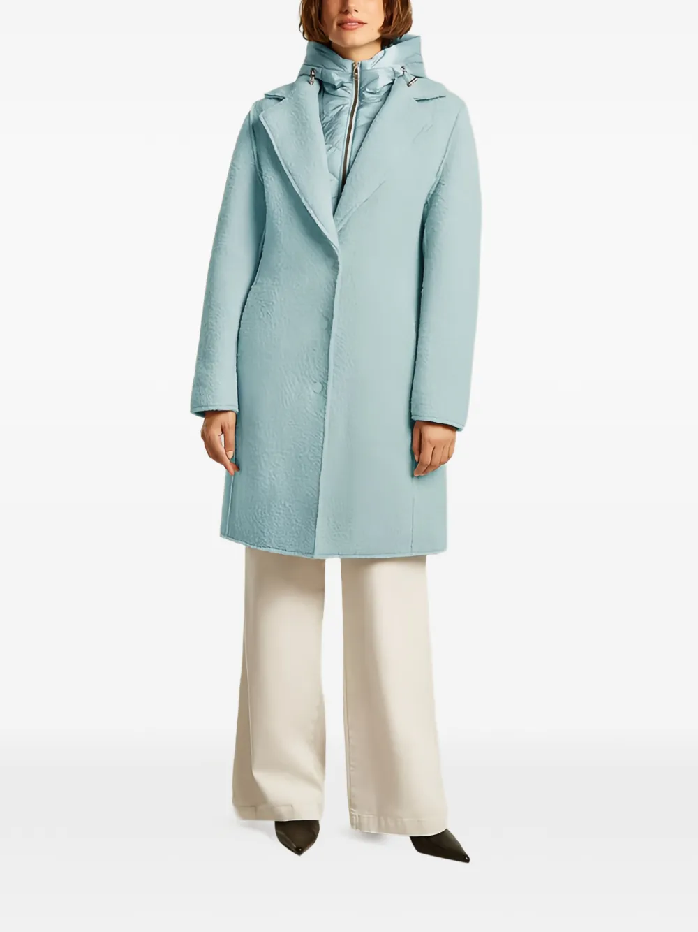 Beaumont & Fletcher button hooded coat | Single Breasted Coats | Image 2