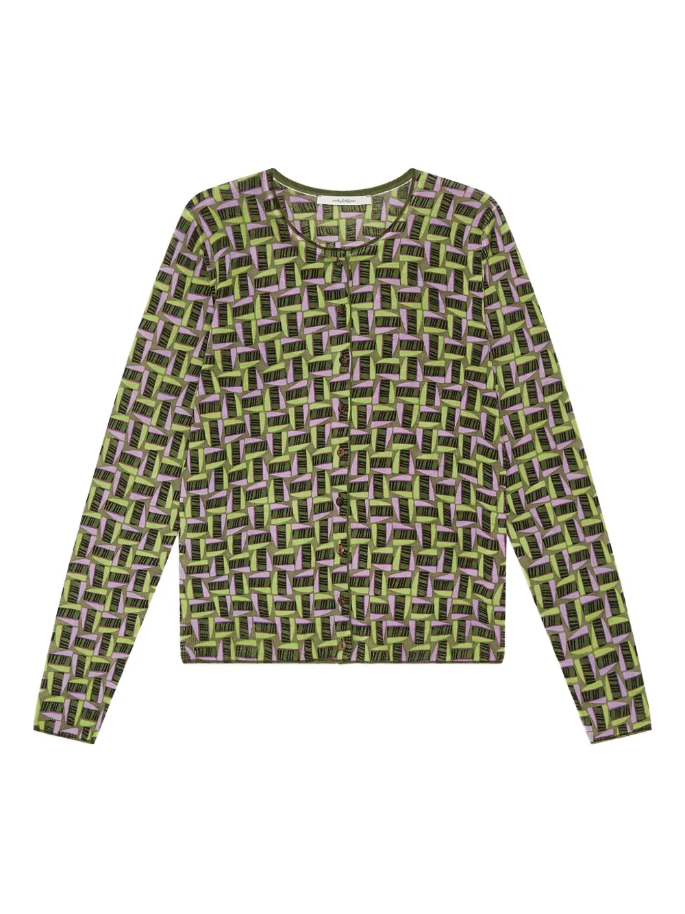 MALIPARMI patterned cardigan | Green | Image 1