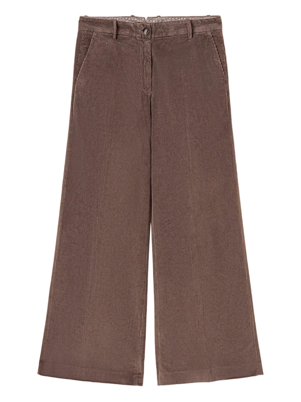 Fedeli corduroy button fastening trousers | Brown | Image 1