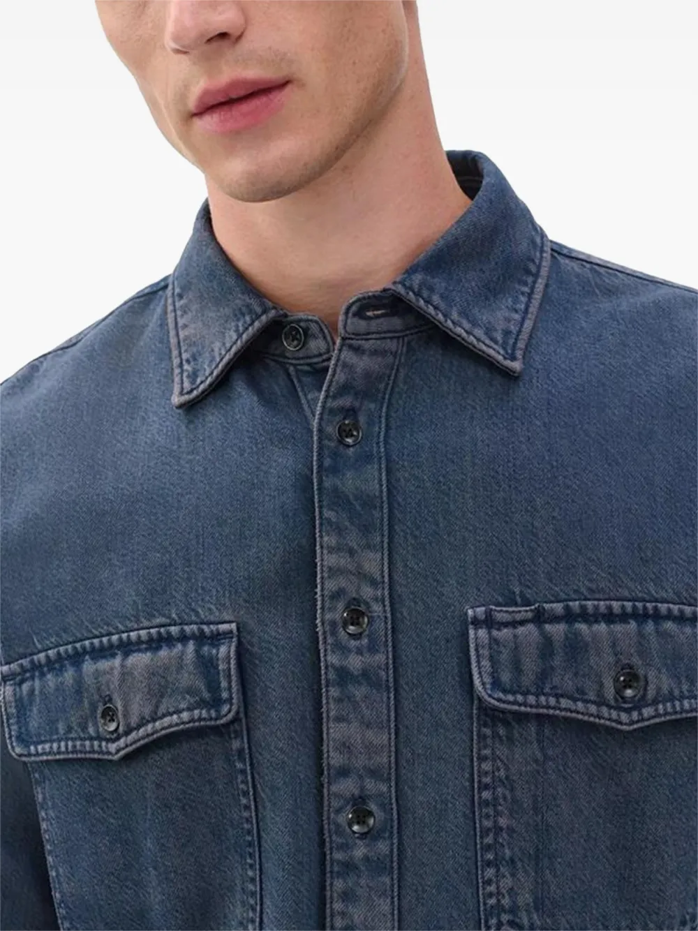 rag & bone Denim overhemd Blauw