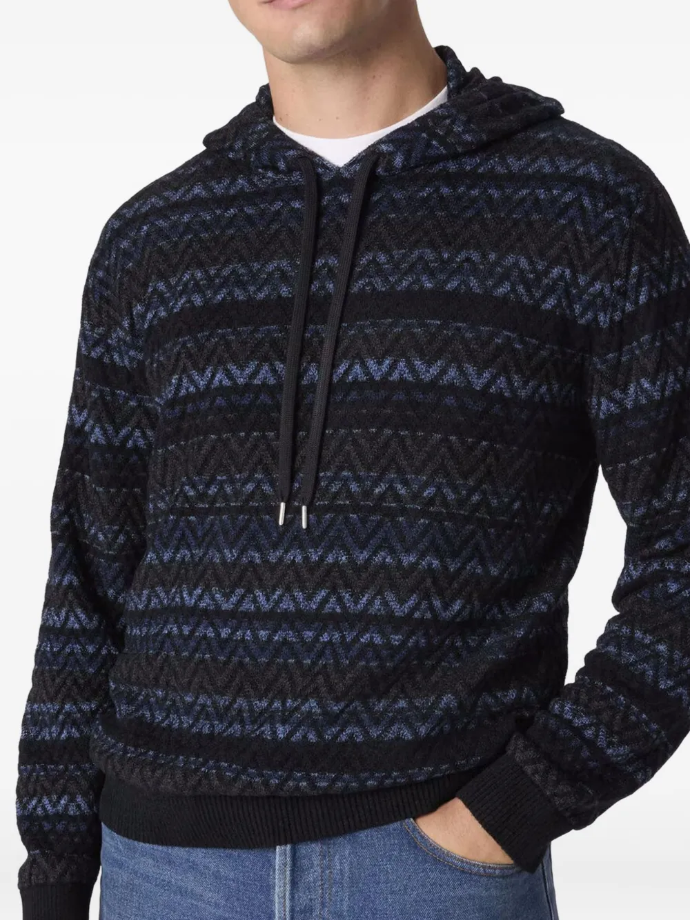 Missoni Hoodie met patroon Blauw