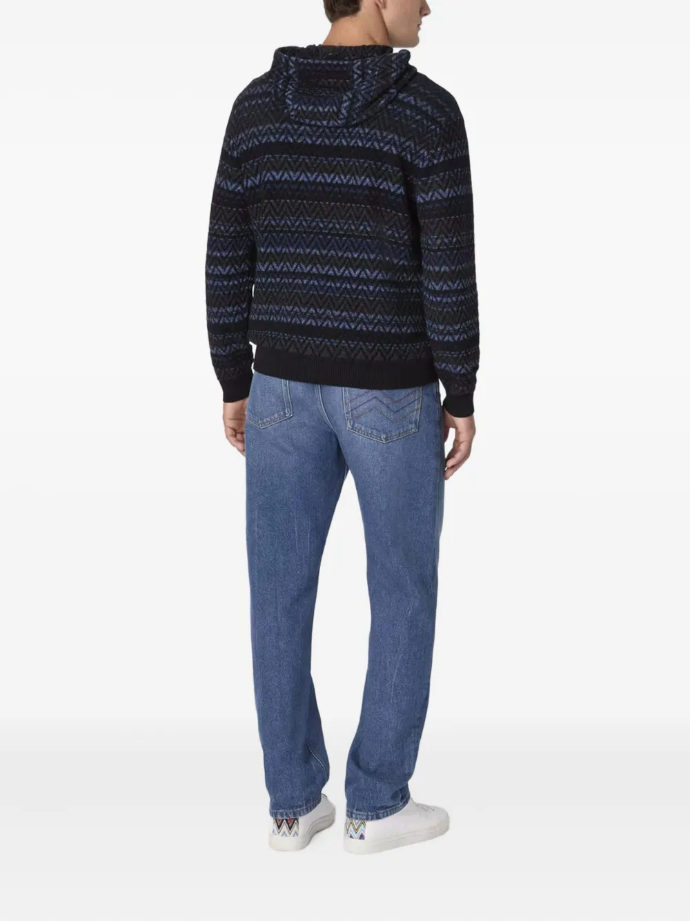 Missoni Hoodie met patroon Blauw