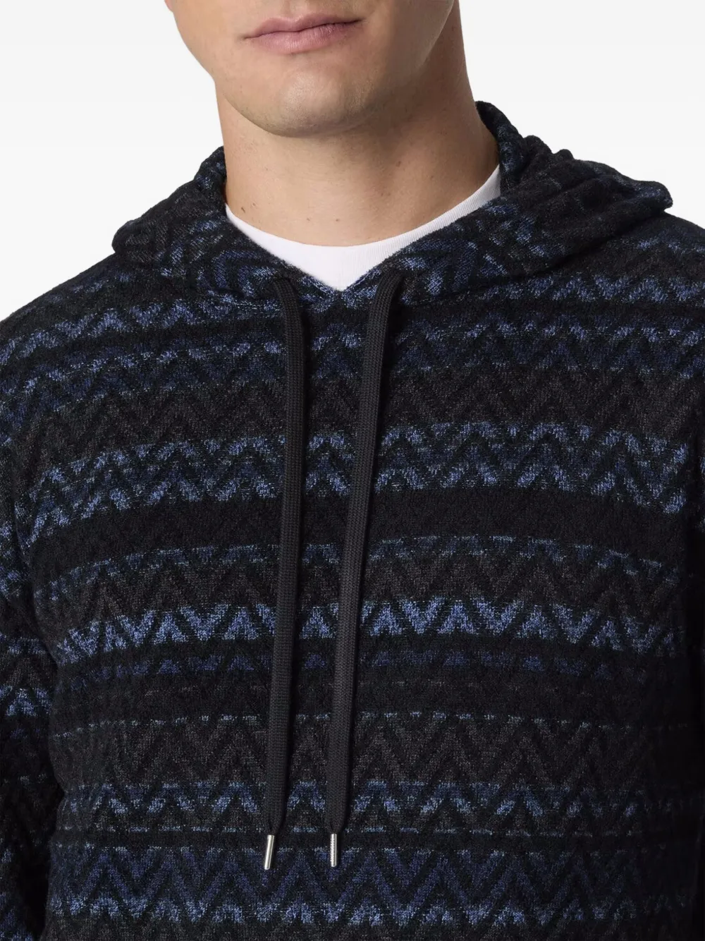 Missoni Hoodie met patroon Blauw