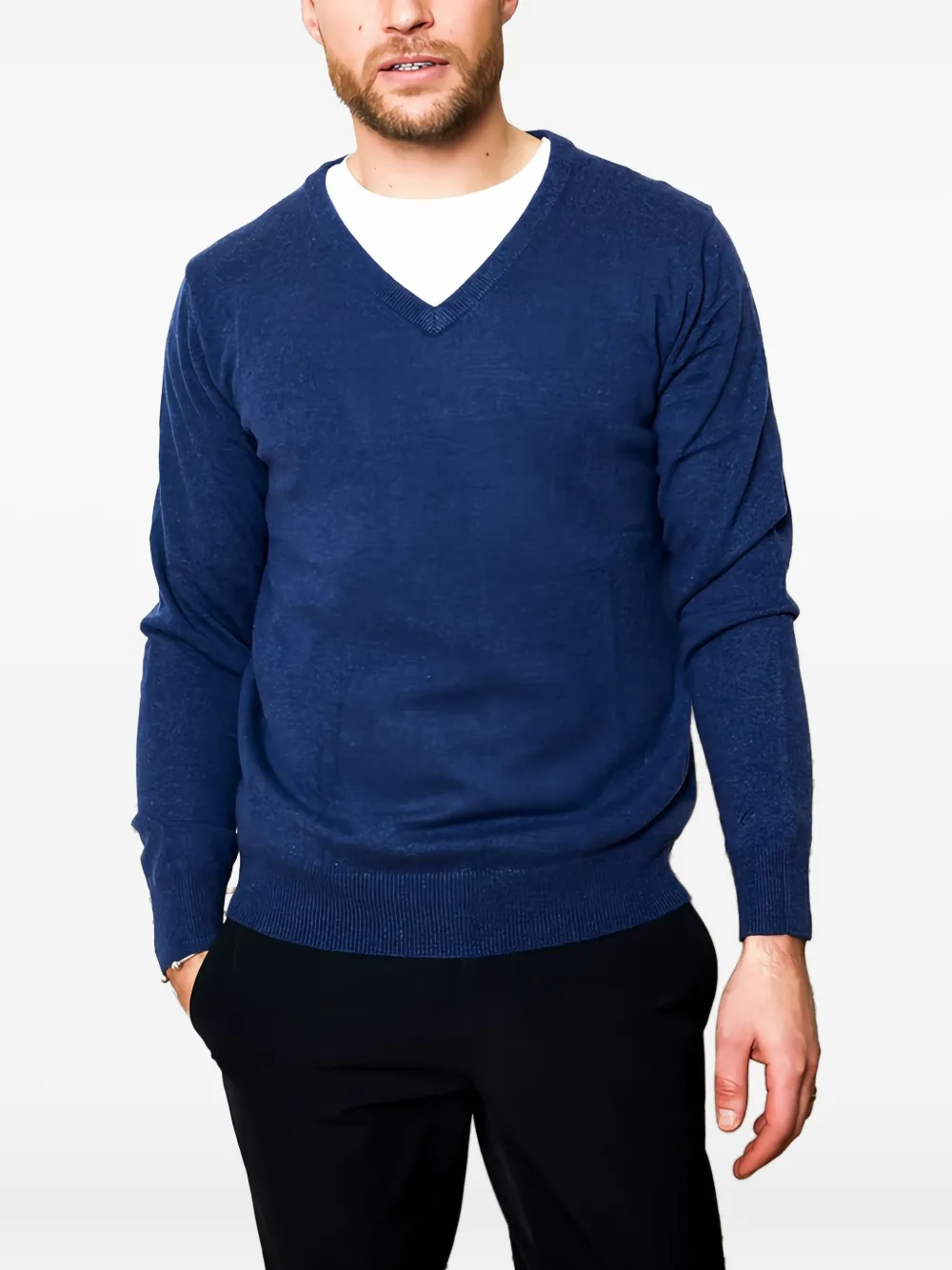 vue sur mer  Halou V-neck T-shirt | Blue | Image 1