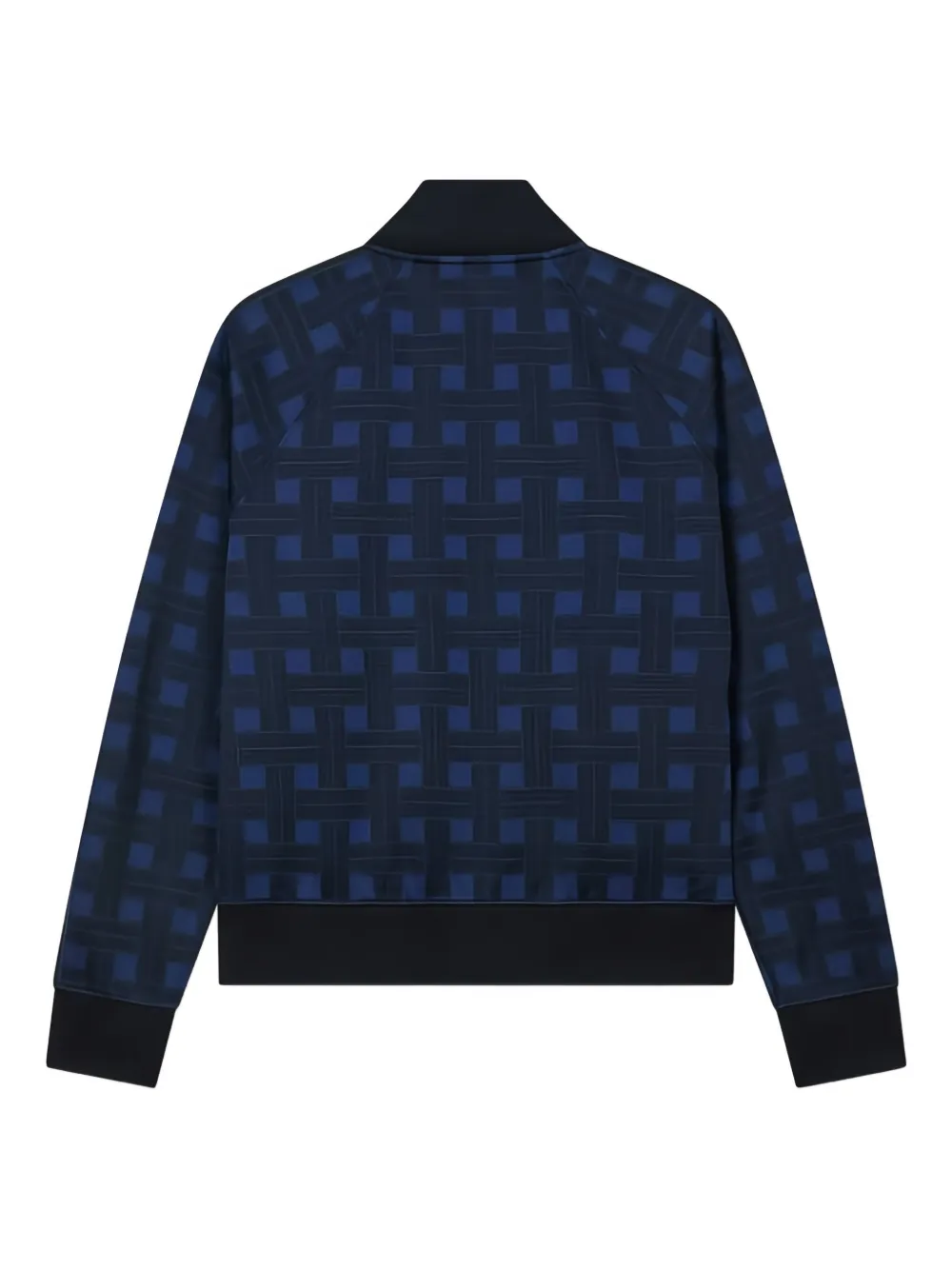 Kenzo Trainingsjack met rits en geweven jacquard Blauw
