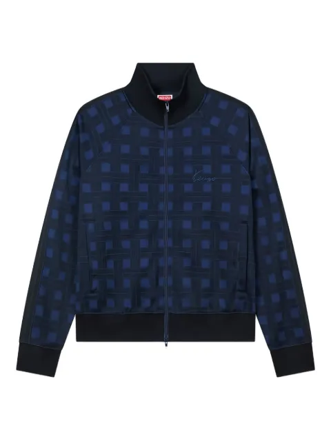 Kenzo Weave jacquard zip track jacket