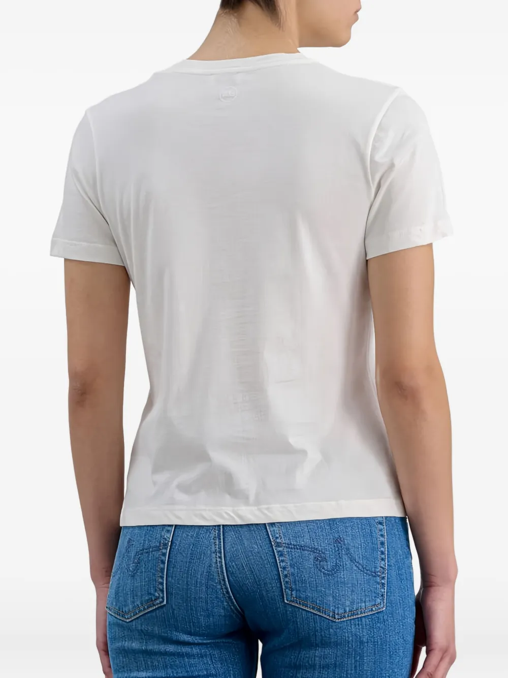 Ag Crew-neck Short-sleeve T-shirt In White