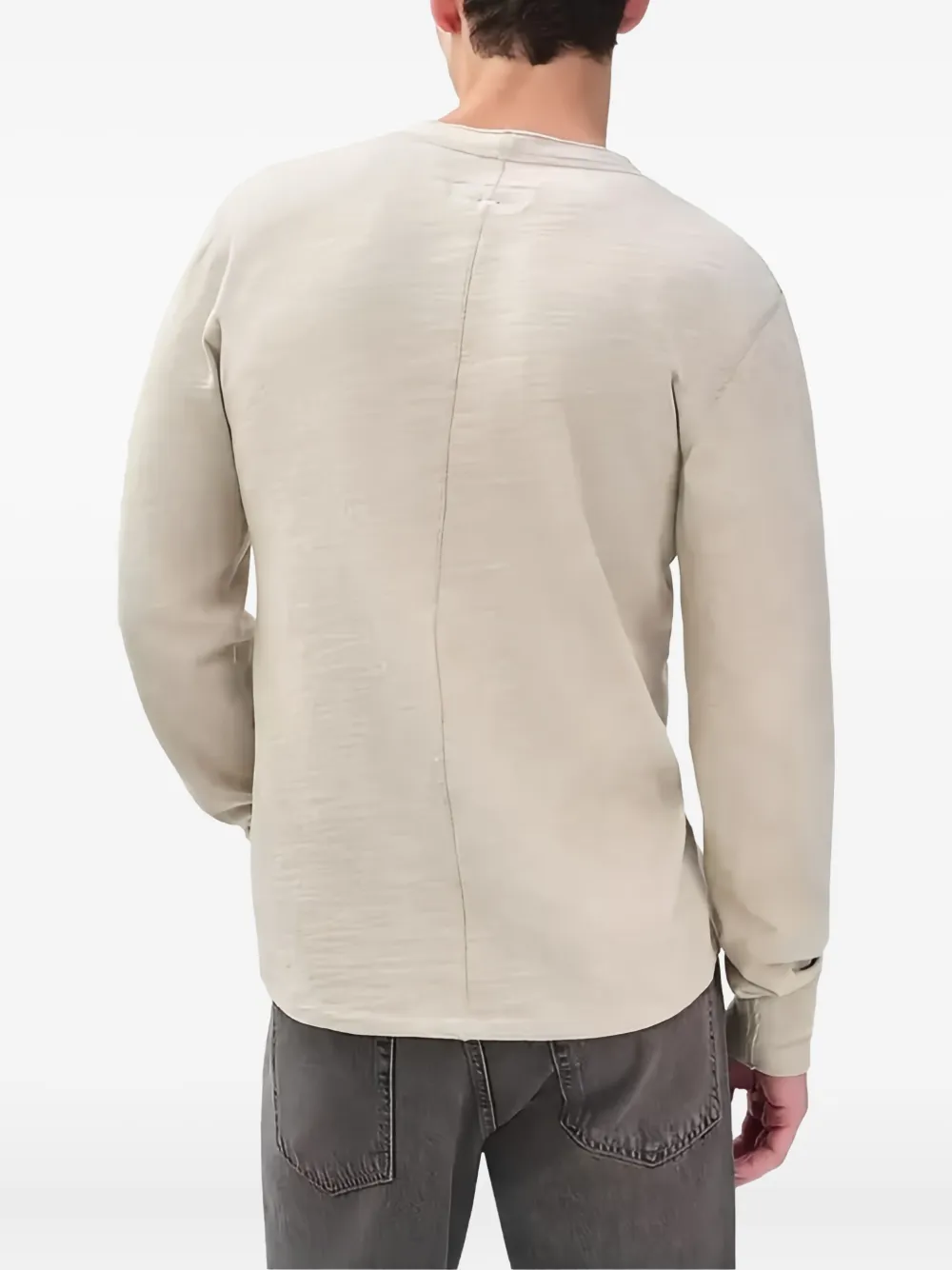 Rag & bone Henley-neck long-sleeve T-shirt - Beige
