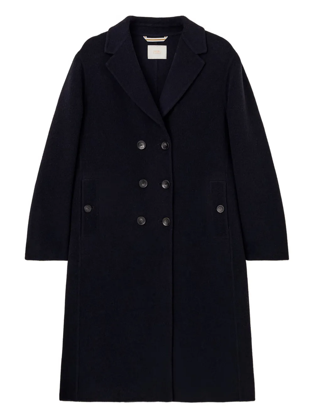 Fedeli double-breasted coat | Blue | Image 1