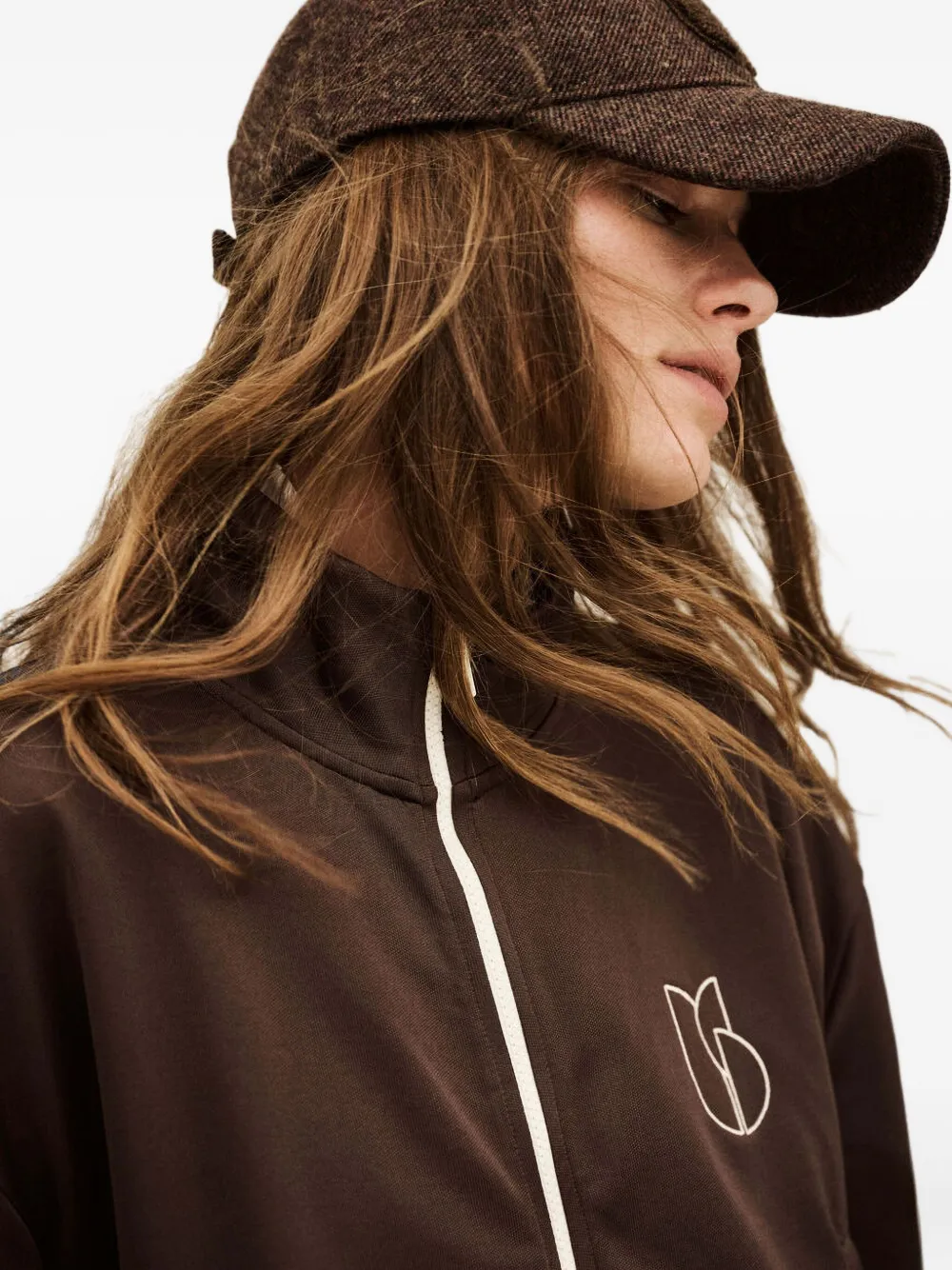 Ba&sh Jimi Stripe Sweatshirt In Brown