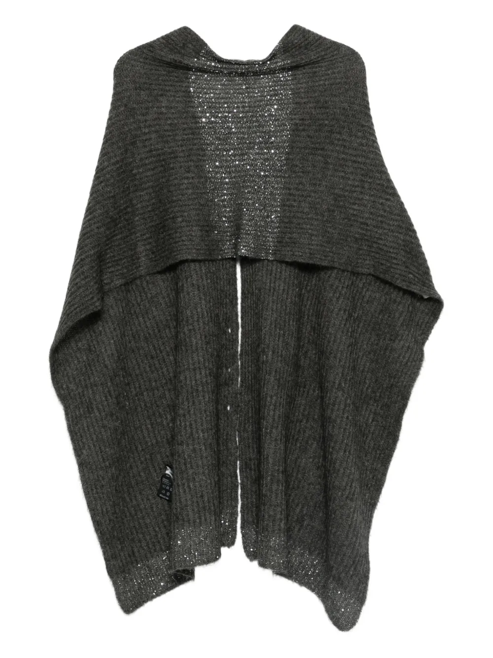 D.Exterior buttoned cape | Grey | Image 1