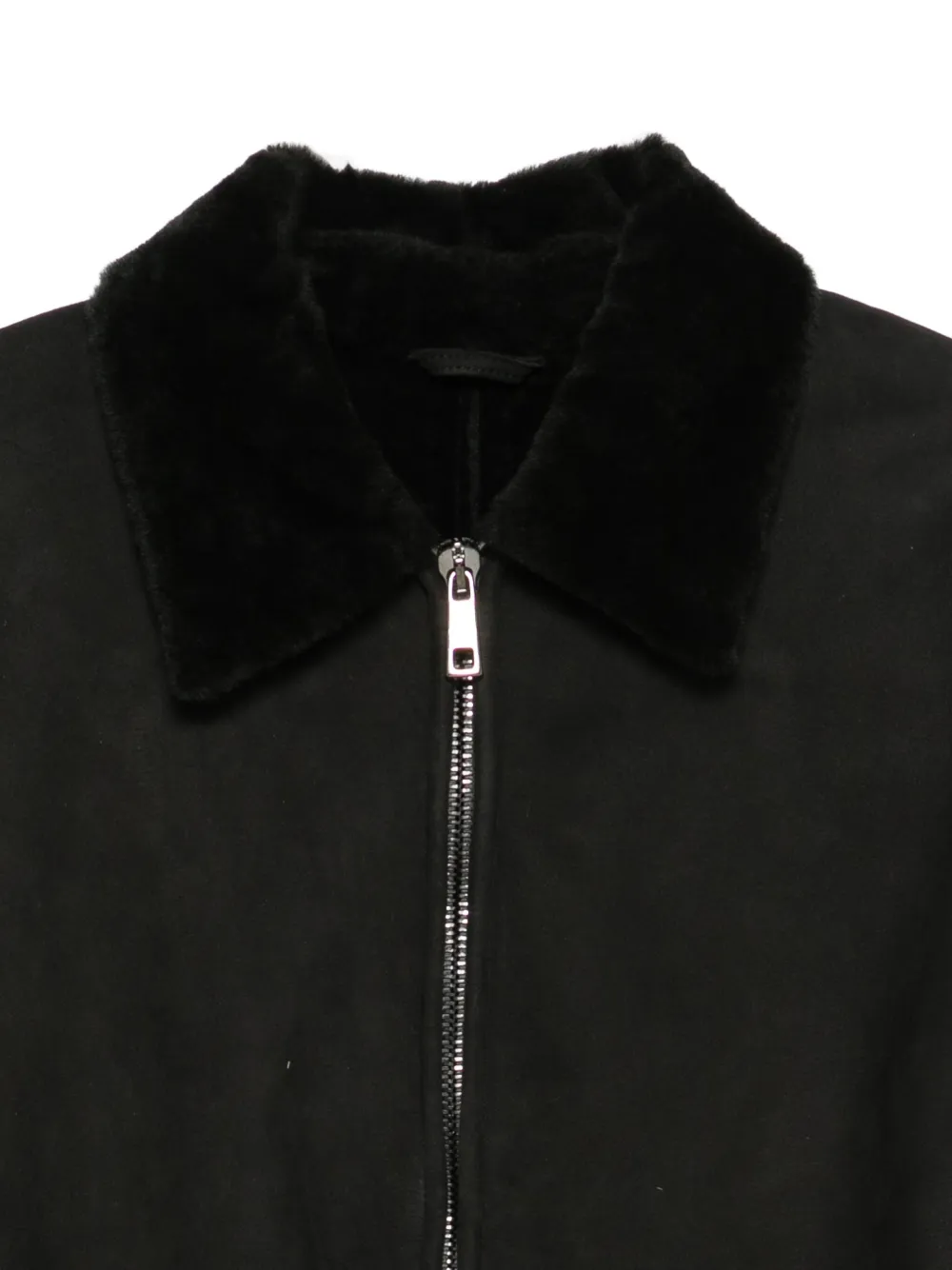 Giorgio Brato Jack met lammy kraag Zwart